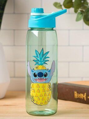 Silver Buffalo Disney Lilo & Stitch Pineapple Peek-A-Boo 28oz Water Bottle
